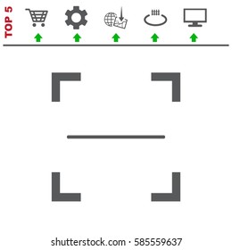 Barcode Icon Vector flat design style