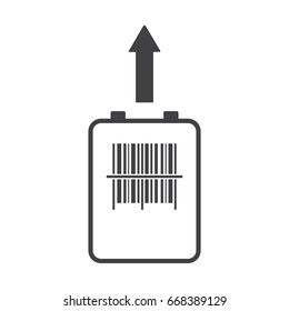 Barcode Icon Vector flat design style