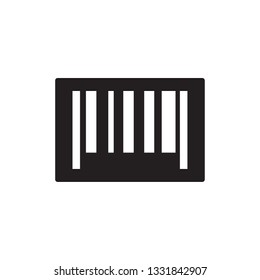 barcode icon vector glyph design