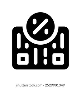 barcode icon. vector glyph icon for your website, mobile, presentation, and logo design.