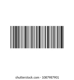 Barcode icon vector. Vector illustration