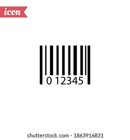 barcode icon. Vector illustration EPS 10.