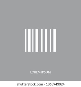 Strichcode-Symbol. Vektorgrafik EPS10.