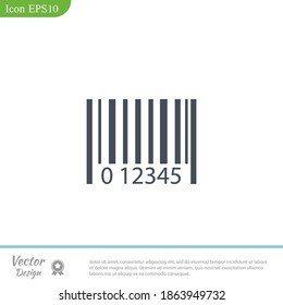 Strichcode-Symbol. Vektorgrafik EPS10.
