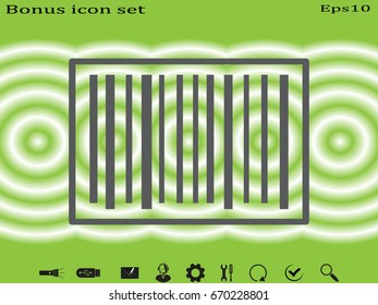 Barcode, icon, vector illustration eps10