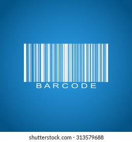 Barcode icon, vector illustration. Flat design style eps 10