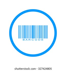 Barcode icon, vector illustration. Flat design style eps 10