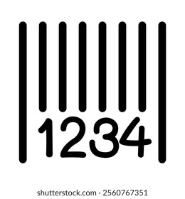 Barcode icon. Vector illustration graphic design 