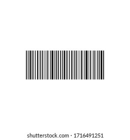 Barcode icon vector illustration isolated on white