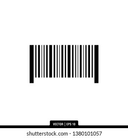 Barcode Icon Vector Illustration Logo Template
