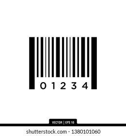Barcode Icon Vector Illustration Logo Template

