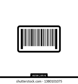 Barcode Icon Vector Illustration Logo Template
