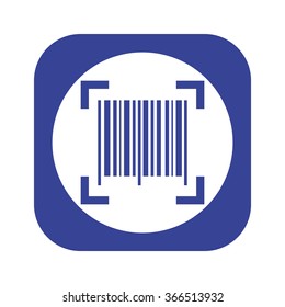 Barcode icon, vector illustration. Modern design. Flat design style