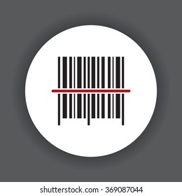 Barcode icon, vector illustration. Modern design. Flat design style