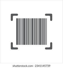 barcode icon vector illustration symbol