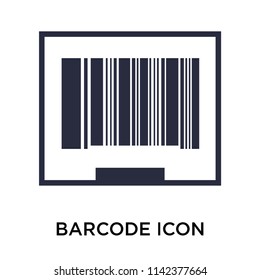 Barcode icon vector isolated on white background for your web and mobile app design, Barcode logo concept