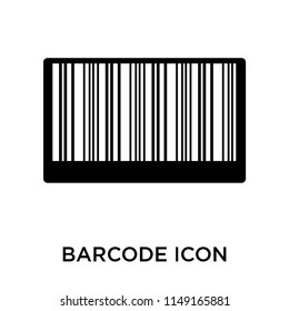 Barcode icon vector isolated on white background for your web and mobile app design, Barcode logo concept