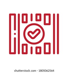 Barcode icon vector. Marketing and sale icon - shopping. Eps 10 vector illustration.