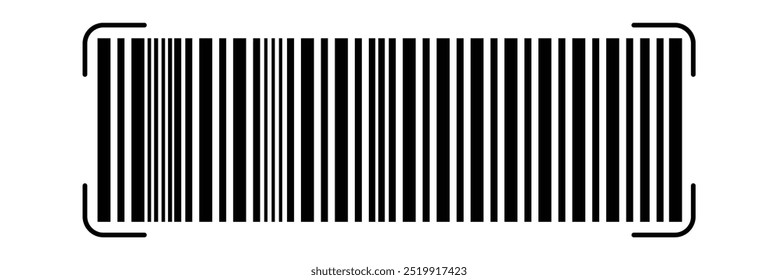 Barcode icon. Barcode vector icon . vector barcode icon on isolated background eps 10.