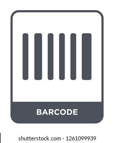 barcode icon vector on white background, barcode trendy filled icons from Delivery and logistic collection, barcode simple element illustration