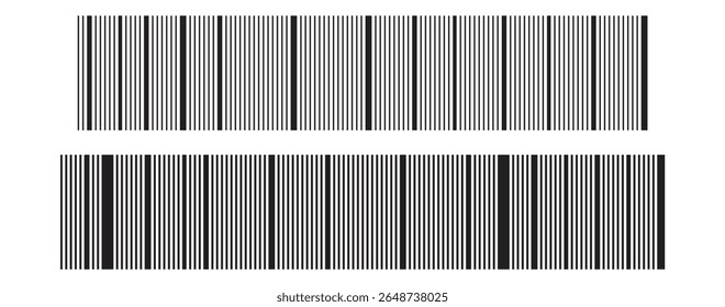 Barcode icon vector set. Barcode icon isolated on white background. Barcode product distribution icon. Universal code for scanning product or item.  barcode product retail shipping graph.
