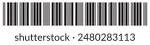  Barcode icon. Barcode vector icon. Simple fake bar code. Bar code for web design. Barcode product distribution icon. Vector illustration  isolated on white background.