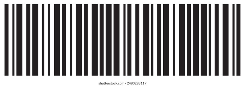  Barcode icon. Barcode vector icon. Simple fake bar code. Bar code for web design. Barcode product distribution icon. Vector illustration  isolated on white background.