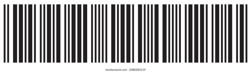  Barcode icon. Barcode vector icon. Simple fake bar code. Bar code for web design. Barcode product distribution icon. Vector illustration  isolated on white background.