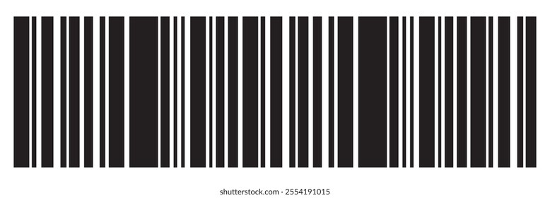 Barcode icon. Barcode vector icon. Simple fake bar code. Bar code for web design. Barcode product distribution icon. Vector illustration isolated on white background.