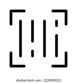 Barcode Icon Vector Symbol Design Illustration
