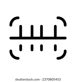 Icono de código de barras Ilustración de diseño de símbolo de vector