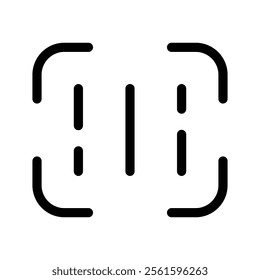 Barcode Icon Vector Symbol Design Illustration