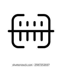 Barcode Icon Vector Symbol Design Illustration