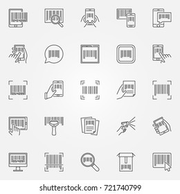 Barcode Icons Set Vector Barcodes Concept Stock Vector (Royalty Free ...