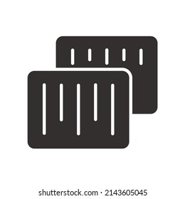 Barcode icons  symbol vector elements for infographic web