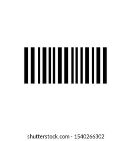 Barcode icon,vector illustration. Flat design style. vector barcode icon illustration isolated on White background, barcode icon Eps10. barcode icons graphic design vector symbols.