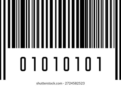 Barcode Barcode Identifikationsnummer Produktabtastung . Vertikale Streifen ähnlich. Aufkleber mit Codestreifen. Barcode-Etiketten, QR-Code des Kunden.
