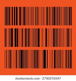 Código de barras número de identificación escaneo del producto . Rayas de Vertical parecidas. Etiqueta de rayas de código. Etiquetas de código de barras, Clientes código QR.