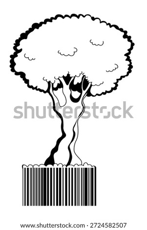Barcode barcode identification number product scanning . Vertical stripes resembling. Code stripes sticker. Barcode labels, customers qr code.