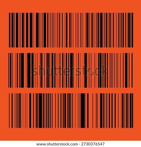 Barcode barcode identification number product scanning . Vertical stripes resembling. Code stripes sticker. Barcode labels, customers qr code.