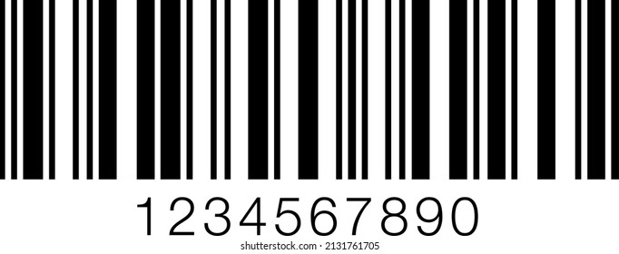 Barcode Interleaved 2 of 5 Types vector illustration