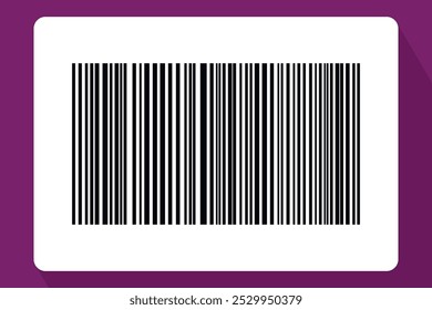 Código de barras aislado sobre fondo de color. Etiqueta engomada de las rayas del código. Etiquetas de código de barras, código QR de Clientes.