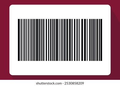 Código de barras aislado sobre fondo de color. Etiqueta engomada de las rayas del código. Etiquetas de código de barras, código QR de Clientes.