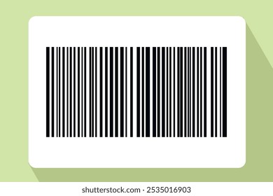 Código de barras aislado sobre fondo de color. Etiqueta engomada de las rayas del código. Etiquetas de código de barras, código QR de Clientes.