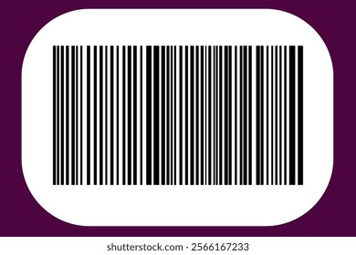 Barcode isolated on color background. Code stripes sticker. Barcode labels, customers qr code.