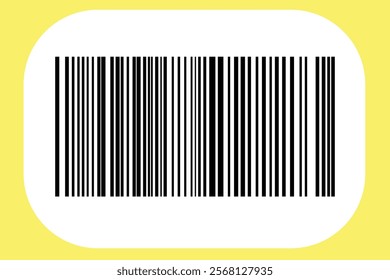 Barcode isolated on color background. Code stripes sticker. Barcode labels, customers qr code.