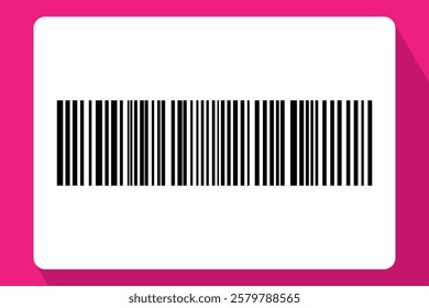 Barcode isolated on color background. Code stripes sticker. Barcode labels, customers qr code.