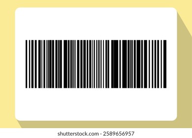 Barcode isolated on color background. Code stripes sticker. Barcode labels, customers qr code.