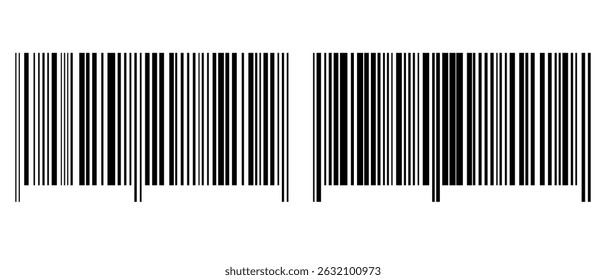 Barcode isolated on color background. Code stripes sticker. Barcode labels, customers qr code.
