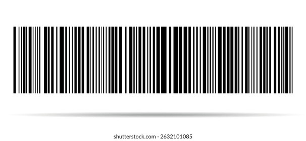 Barcode isolated on color background. Code stripes sticker. Barcode labels, customers qr code.